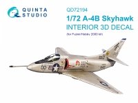 Quinta Studio QD72194 A-4B 3D-Printed & coloured Interior on decal paper (Fujimi/Hobby 2000) 1/72