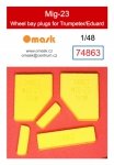 Omask 74863 Mig-23 wheel bay plugs (for Trumpeter/Eduard) 1/48