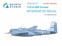 Quinta Studio QDS-32127 A-26B 3D-Printed & coloured Interior on decal paper (Hobby Boss) (small version) 1/32