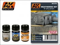 AK Interactive AK072 Early Panzers Weathering Set