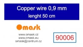 Omask 90006 Copper wire 0,9 mm lenght 50 cm