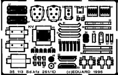 Eduard 35113 Sd. Kfz.251/1 Ausf. D 1/35 Tamiya