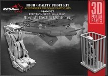 RESArm 48-04027 Mk 4 BAC LIGHTING Ejection seat (3D resin printing) 1/48