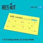 RESKIT RSM72-0002 F-5E Tiger II Painting Masks for DreamModel kit 1/72