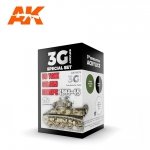 AK Interactive AK11675 US TANK COLORS EUROPE 1944-1945 3x17 ml