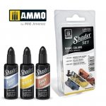 Ammo of Mig 7329 SHADER Set Basic Colors 3x10ml