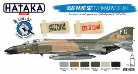 Hataka HTK-BS09 USAF Paint Set Vietnam war-era 6x17ml