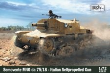 IBG 72127 Semovente M40 da 75/18 - Italian 75mm Selfpropelled Gun 1/72