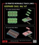 Rye Field Model 2022 LEOPARD 2A5/A6/A7 3D PRINTED WORKABLE TRACK LINKS 1/35