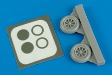 Aires 7284 P-40M/N wheel paint masks 1/72 Academy