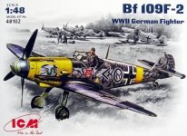 ICM 48102 Bf 109F-2 WWII German Fighter (1:48)