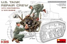 MiniArt 35461 U.S. TANK REPAIR CREW WITH CONTINENTAL W-670 ENGINE 1/35