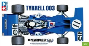 Tamiya 12054 Tyrrell 003 1971 Monaco Grand Prix 1/12