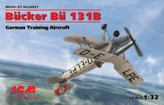 ICM 32031 Bücker Bü 131B, German Training Aircraft 1/32