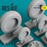 RESKIT RS32-0006 F-14 (A/B) Tomcat resin wheels 1/32