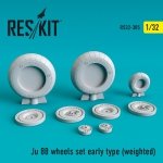RESKIT RS32-0305 JU-88 WHEELS SET EARLY TYPE (WEIGHTED) 1/32