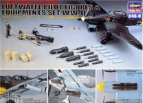 Hasegawa X48-9 Luftwaffe Pilot figures and Equipment W.W.II (1:48)