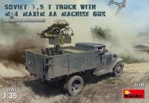 MiniArt 35186 SOVIET 1,5 t. TRUCK w/ M-4 Maxim AA Machine Gun (1:35)