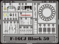 Eduard FE204 F-16CJ Block 50 1:48 Hasegawa