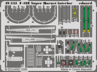 Eduard 49353 F-18E interior 1/48 Hasegawa