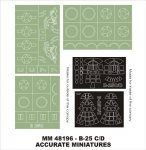 Montex MM48196 B-25C/D Mitchell ACC.MINIATURES