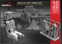 RESArm 48-04006 Grumman F-14 Tomcat (late) Ejection seat (3D resin printing) 1/48