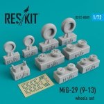 RESKIT RS72-0089 MIG-29 9-13 WHEELS SET 1/72