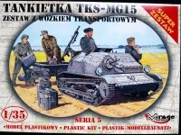 Mirage Hobby 355015 Tankietka TKS-MG15 zestaw z wózkiem zaopatrzeniowym 1:35