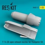 RESKIT RSU32-0013 F-14 (D) open exhaust nozzles for Trumpeter Kit 1/32