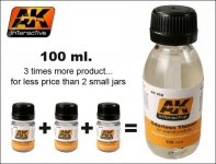 AK Interactive AK050 Odorless Turpentine 100 Ml