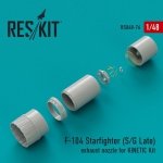 RESKIT RSU48-0076 F-104 S/G Late Starfighter exhaust nozzle for Kinetic kit 1/48