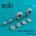 RESKIT RS72-0032 RAFALE (A,B,C) WHEELS SET 1/72
