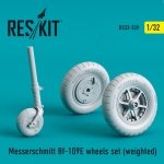 RESKIT RS32-0339 BF-109E WHEELS SET (WEIGHTED) 1/32