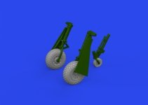 Eduard 672367 P-51D wheels oval tread EDUARD 1/72
