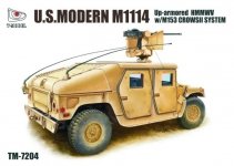 T-Model TM7204 U. S. Modern M1114 Up-Armored HMMWV w/M153 CrowsII System 1/72
