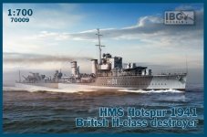 IBG 70009 HMS Hotspur 1941 British H-class 1/700
