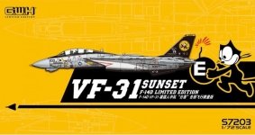 Great Wall Hobby S7203 F-14D VF-31 SUNSET 1/72