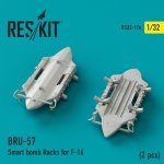 RESKIT RS32-0176 BRU-57 Smart bomb Racks for F-16 (2 pcs) 1/32