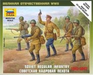 Zvezda 6179 Soviet Regular Infantry 1941-1942 (1:72)