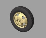 Panzer Art RE35-333 Ford 3000 road wheels (commercial pattern) 1/35