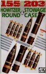 AFV Club 35017 155mm & 203mm Howitzer Round Stowage case′s shells decal 1/35