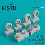 RESKIT RS72-0073 F-102 DELTA DAGGER WHEELS SET 1/72