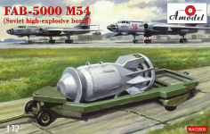 Amodel NA 72005 FAB-5000 M-54 Soviet high explosive bomb plastic model kit 1/72