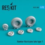 RESKIT RS72-0288 Hawker Hurricane wheels set late type 1 1/72