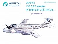 Quinta Studio QD48165 A-6E Intruder 3D-Printed & coloured Interior on decal paper (for HobbyBoss kit) 1/48