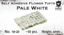 Paint Forge PFFL2618 Pale White Flowers 6mm