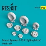 RESKIT RS32-0023 F-16 (A) Fighting Falcon wheels set 1/32