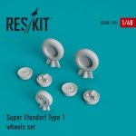 RESKIT RS48-0194 Super Etendard Type 1 wheels set 1/48