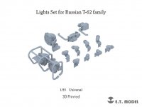 E.T. Model P35-269 Lights Set for Russian T-62 Family ( 3D Print ) 1/35