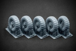 ScaleX WM 35013S BRDM 2 Sagged wheel set (for Trumpeter) 1/35